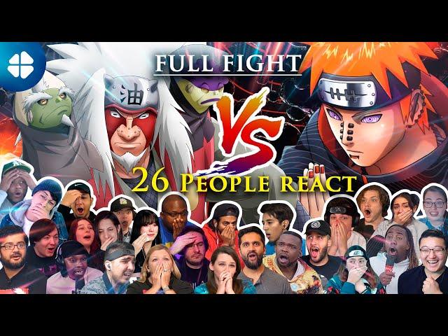 Jiraiya vs Pain [Full Fight]  26 People Reaction Mashup - Shippuden 130-133 - 