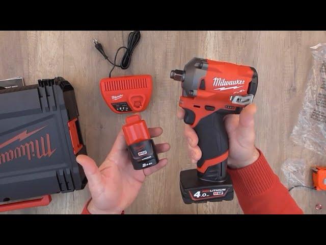 Unboxing Milwaukee Fuel M12 FIWF12 422X Sub Impact Wrench - Bob The Tool Man