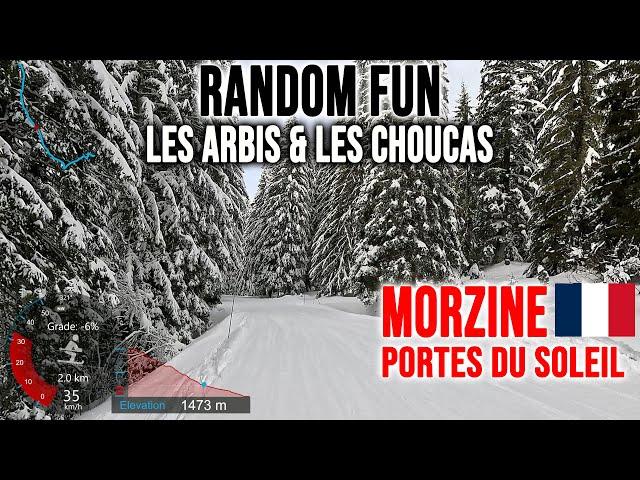 [4K] Skiing Morzine, Random Fun - Les Arbis & Les Choucas, Portes du Soleil France, GoPro HERO13