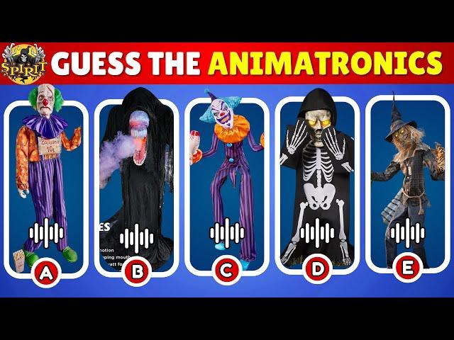 Can You Guess the Spirit Halloween Animatronics by Sound or Shadow? | Spooky Challenge!