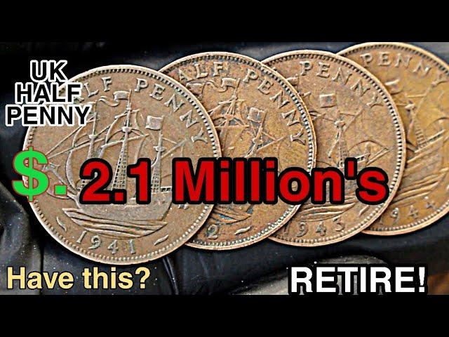 Top 4 UK Half penny Rare Half penny Coins Worth a Lot of money!UK half Penny Coins worth money!