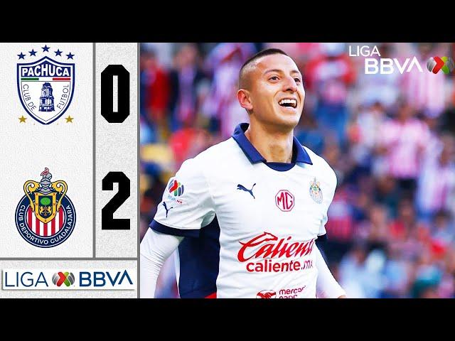 Pachuca vs Chivas 0-2 Resumen Y Goles Completo  Liga MX 2024 HD