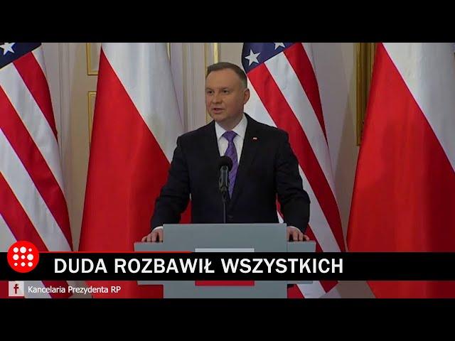 Andrzej Duda i jego słynne "Friend in need, is a friend indeed"