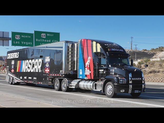 I want to watch Big Trucks in America, Peterbilt and others, Truck Spotting USA