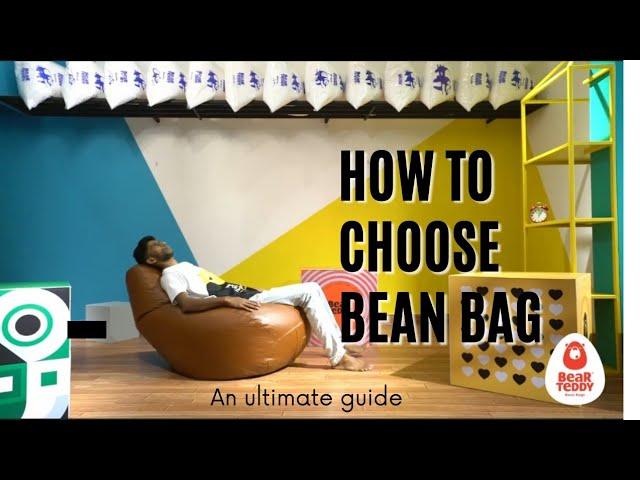 How to choose A bean bag chair | Tutorial |  XL,XXL,3XL,4XL,5XL,6XL | Bean bag sitting positions |