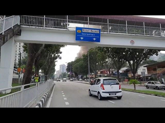 Tanjung Bungah Hillside Food Court Fires | Fire Fighters Have Arrived!