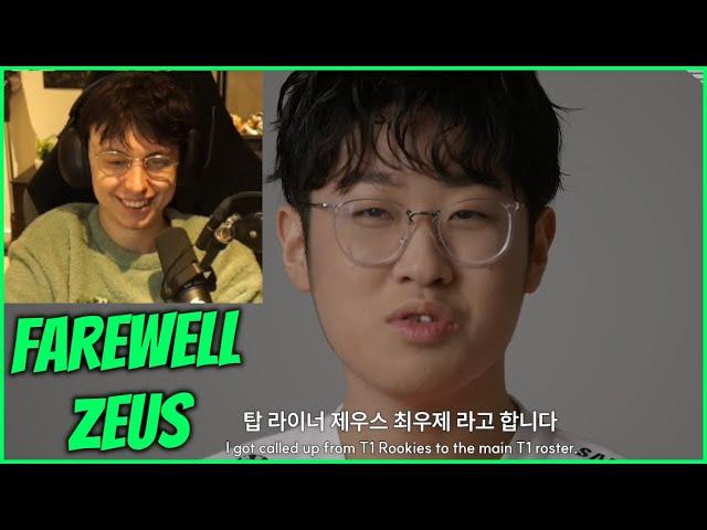 Caedrel Reacts To Zeus' T1 Farewell Video