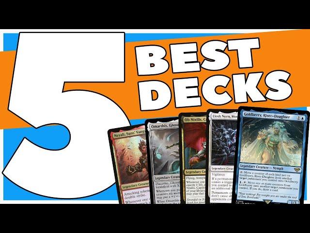 The 5 BEST Commander Decks you NEED to play this year! #mtg #edh