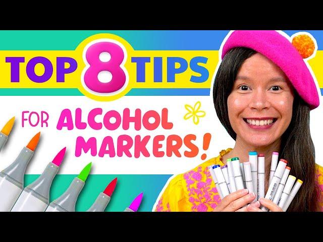 Top 8 Tips for Alcohol Marker Beginners | How to Use Alcohol Markers like a PRO!