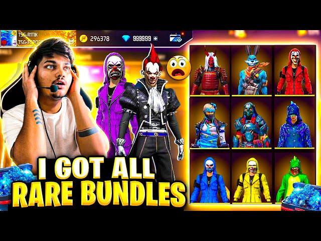 Free Fire I Got All Rare Bundles And New Gun SkinsPOOR TO RICH -Garena Free Fire