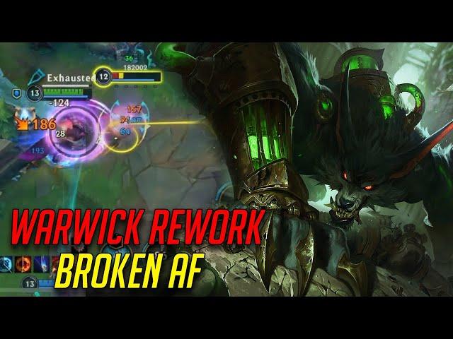 WILD RIFT WARWICK REWORK IS BROKEN AF (INSANE BUFF)