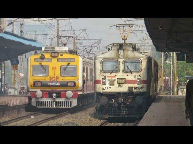 Super Aggressive DIESEL INTERNATIONAL Train+ICF & LHB Trains in Sealdah MainLine | Indian Railways