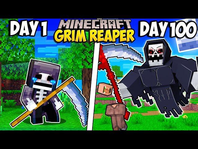 I Survived 100 Days as the GRIM REAPER in Minecraft