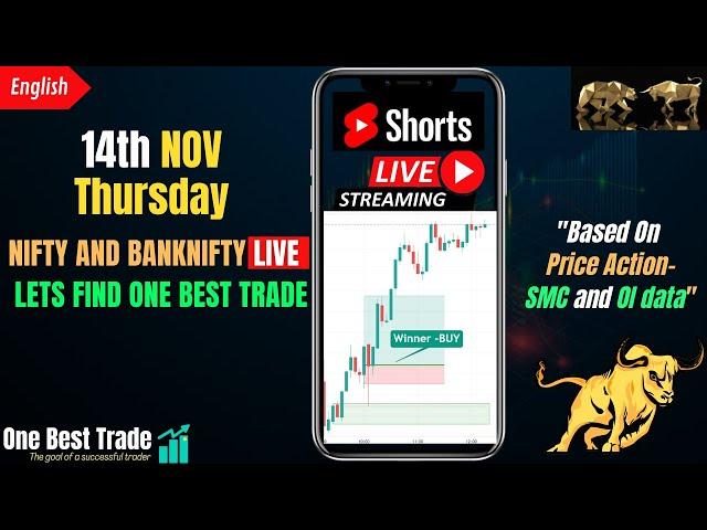 V Live Nifty intraday trading | Bank nifty live trading | Live options trading | 14th NOV 2024 dhan