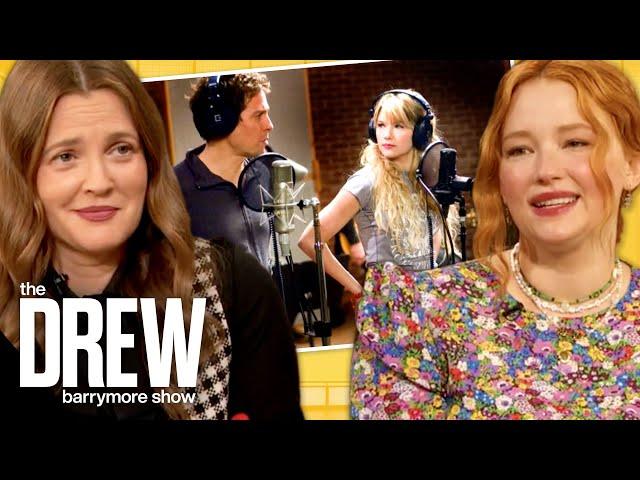 Drew Reunites with Her Music and Lyrics Castmate Haley Bennett