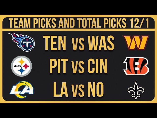 NFL Picks Today 12/1/24 NFL Week 13 Picks and Predictions