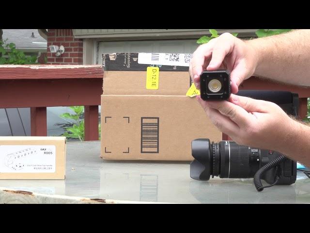 Flashoot C-08 8W 200LUX 1M Mini Aluminum LED Video Light Review Test