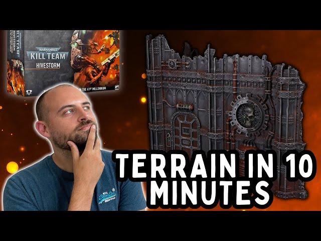 Speed Paint Kill Team Terrain for Hivestorm and Killzone Volkus! No Airbrush!