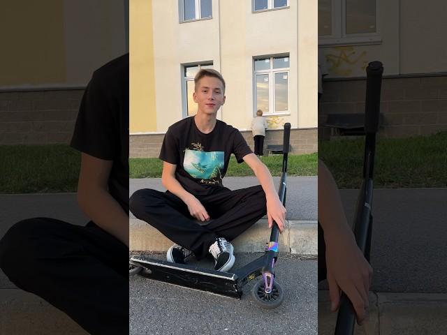 ТОП 4 БАЗОВЫХ ТРЮКА НА САМОКАТЕ! #skatepark #tricks #spb #memes #shortvideo #barspin #bar #pushkin