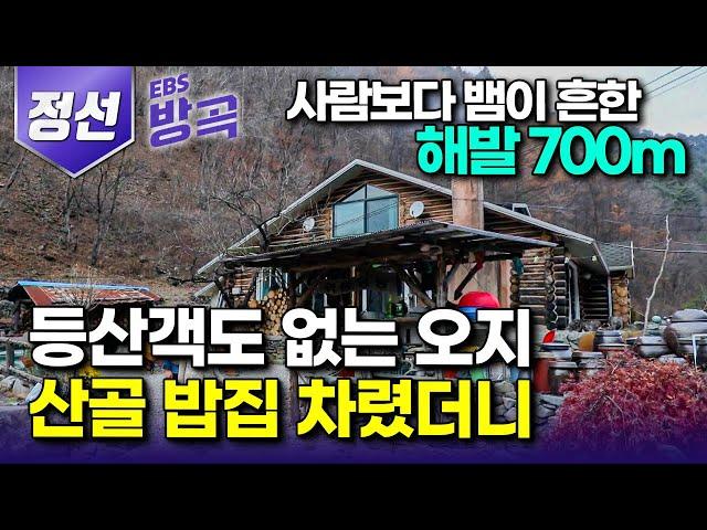 [강원 정선] 사람 한 번 보려면 1시간을 걸어야 하는 해발 700m, 손님 없는 오지에 밥집 차린 부부｜가마솥 연기 그치는 날 없이 손님 찾아오는 산골 밥집｜#한국기행 #방방곡곡