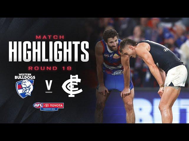 Western Bulldogs v Carlton Highlights Round 18, 2024 | AFL