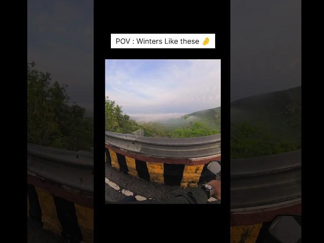 POV : winters like these ️ #insta360 #nandi nandi Hills #bengaluru #winter fog