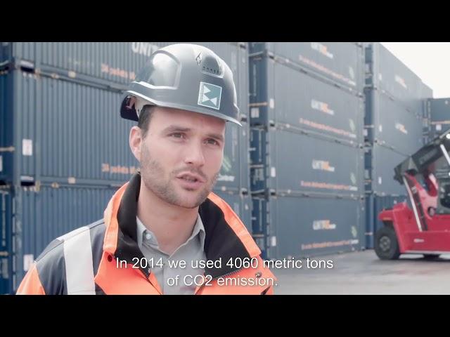 Kalmar Eco Reachstacker at Broekman Logistics in the Netherlands (English subtitles)