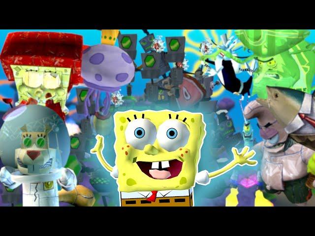 All Bosses [Ultra Hard Nightmare Mode] - SpongeBob Battle for Bikini Bottom (Perfect | No Damage) 4K