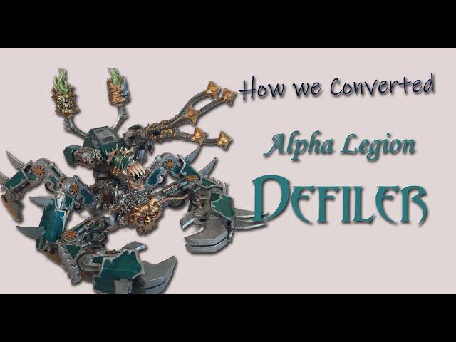 Kitbash Chaos Defiler (Alpha Legion)