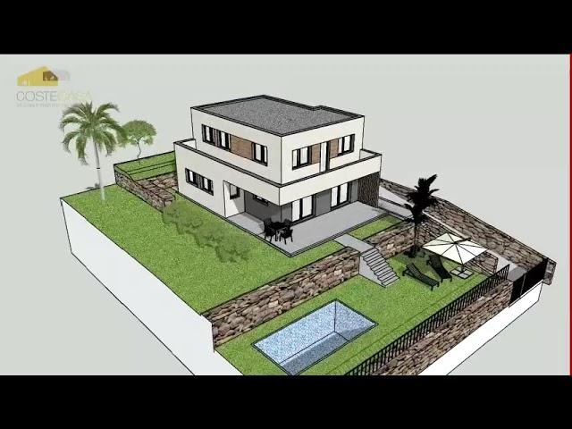 Construcción Casa Sostenible tipo TESLA Castelldefels, Barcelona | Coste Casa