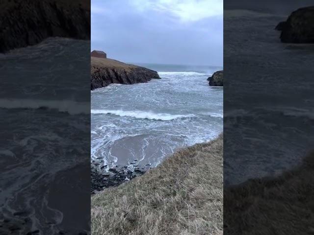 STORM SURGE up a beach in the Outer Hebrides!