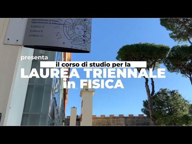 Laurea Triennale in Fisica Universita` di Pisa