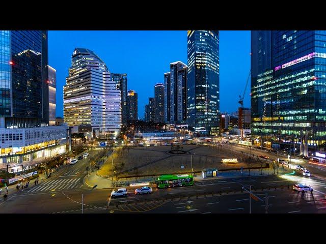 용산역에서 바라본 서울 야경 / Nightscape at Yongsan station