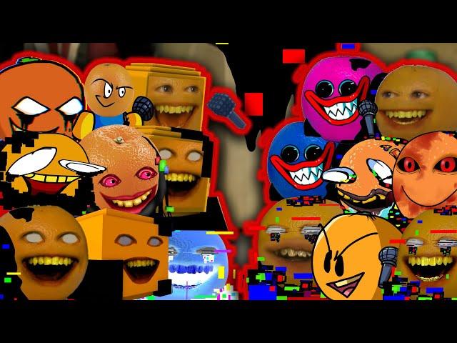 FNF Corrupted "Sliced" But ALL PHASES Annoying Orange Sings It  Come & Learn With Pibby (FNF Mod)