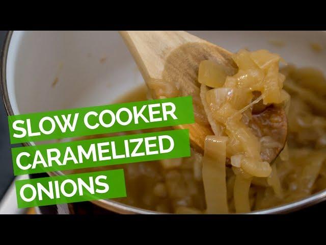 Slow Cooker Caramelized Onions Recipe