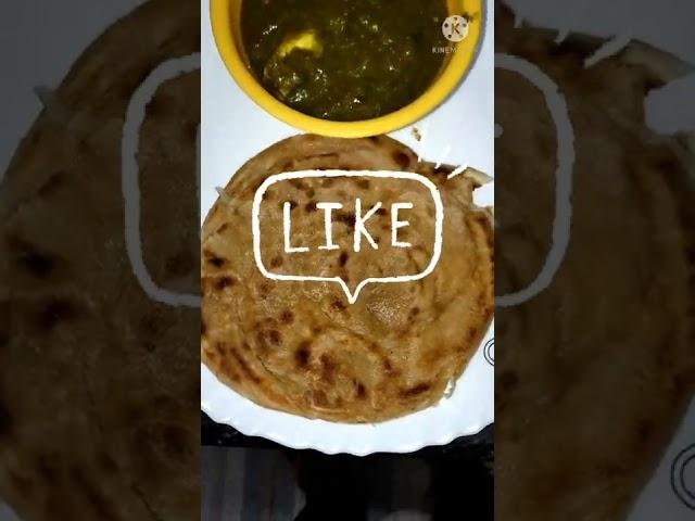 Lachha Parantha With Palak Paneer || Combo Recipe ||   #Kunalvlogs #shorts #amazing #paneerrecipe