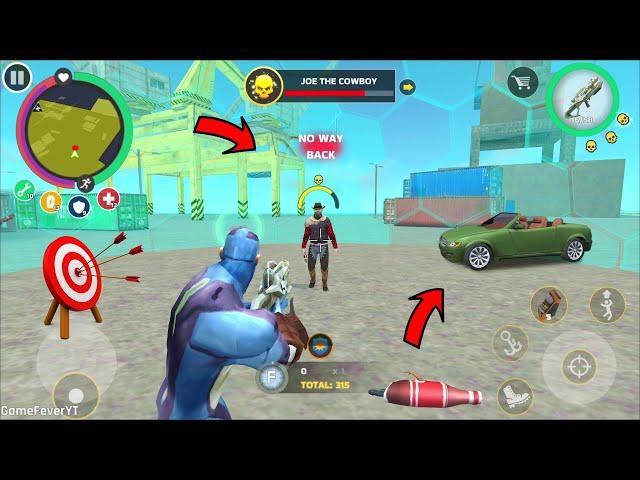 Rope Hero Mafia City Wars - New Update 1.6.2 (Rope Hero Fight Joe The Cowboy) - Android Gameplay HD