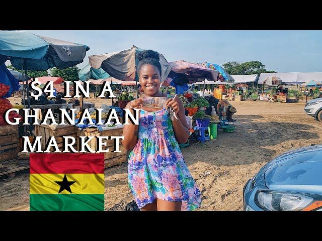 WHAT 4 DOLLARS CAN GET YOU IN A GHANA MARKET | IT CAN BE CHEAP TO LIVE HERE IN GHANA