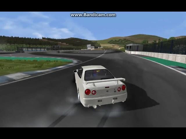 rFactor Nissan Skyline GT R R34 RB26DETT 420hp Drift Kiss The Wall