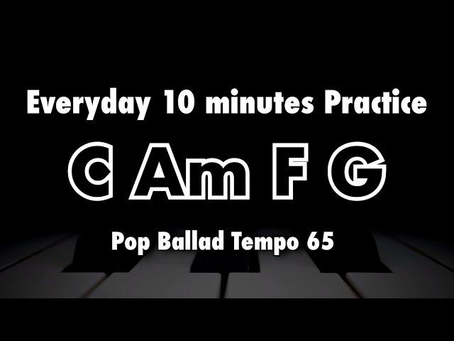 C Am F G (C Major Key) - Everyday 10 minute Solo Practice Backing Track