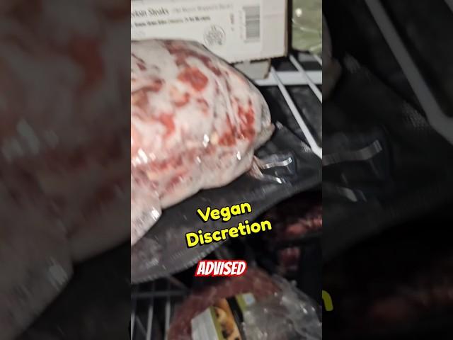 What Doesn't Belong Inside A Carnivore's Freezer? VEGAN Discretion Advised. #butcherbox #crowdcow