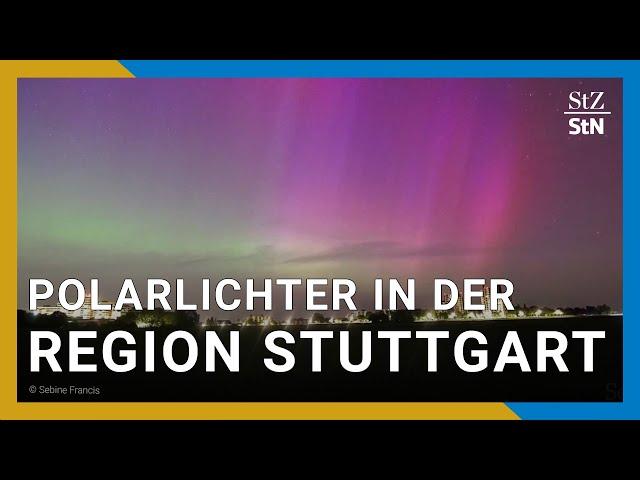 Polarlichter über der Region Stuttgart | Zeitraffer