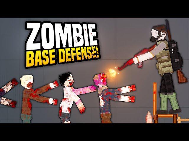 Building a Base to Defend Myself from ZOMBIES - People Playground Gameplay (Zombie Apocalypse)