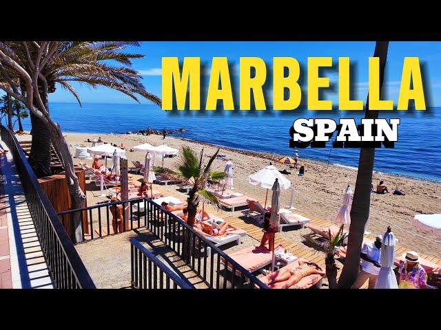 Marbella Spain  2024 Beautiful City and Beach Walk 4K Malaga