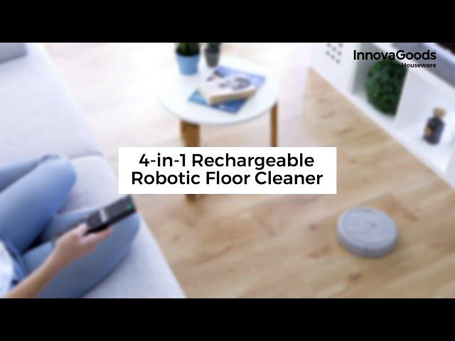 InnovaGoods 4-in-1 Rechargeable Robotic Floor Cleaner