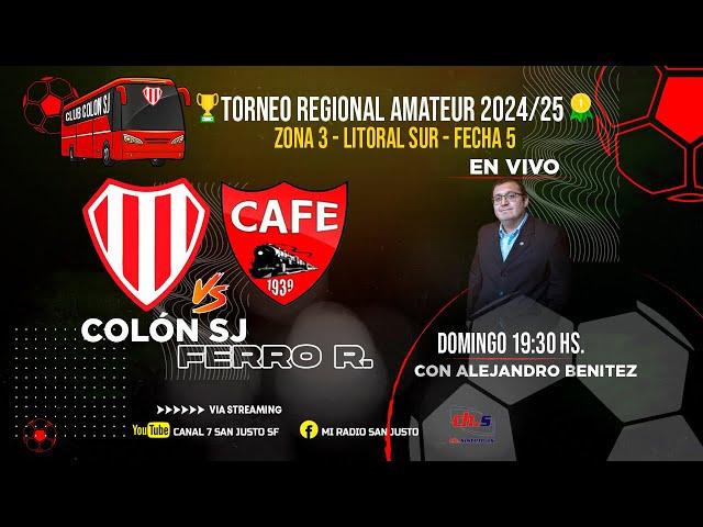 TORNEO REGIONAL - COLÓN SJ VS CAFE- FECHA 5