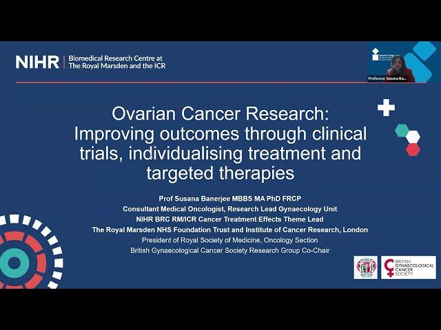 New approaches to ovarian cancer treatment - Prof Susana Banerjee (Part 1 of 2)