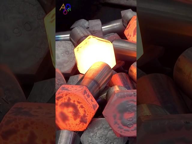 Large Bolt Making Process. Metal Fastener Factory #allprocessofworld