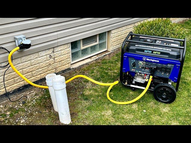 Whole Home Manual Backup Generator Setup For Less Than $1600