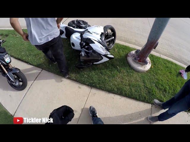 Ninja 400 gets TOTALED right off the lot! (Motorcycle Crash)